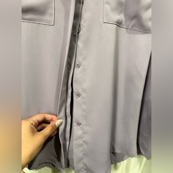 HYFVE Mauve button down shirt - Picture 4 of 5